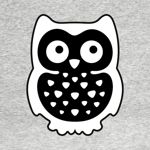 Black & White Owl by XOOXOO